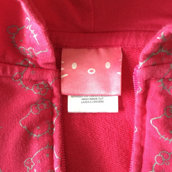 Hello Kitty BABY Pink Zip Up Hoodie - Picture 4 of 5